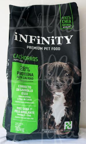 INFINITY Cachorro X 10 Kg. Correcto desarrollo óseo, piel sana y brillante.