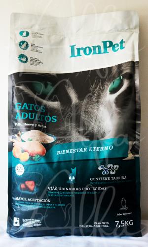 IRON PET Gatos x 7,5 Kg. c/Taurina - vías urinarias